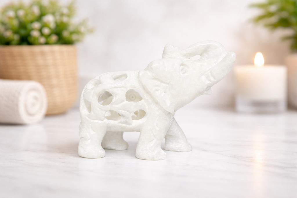 hand carved white marble elephant sculpture elephant within elephant design decorative home decor