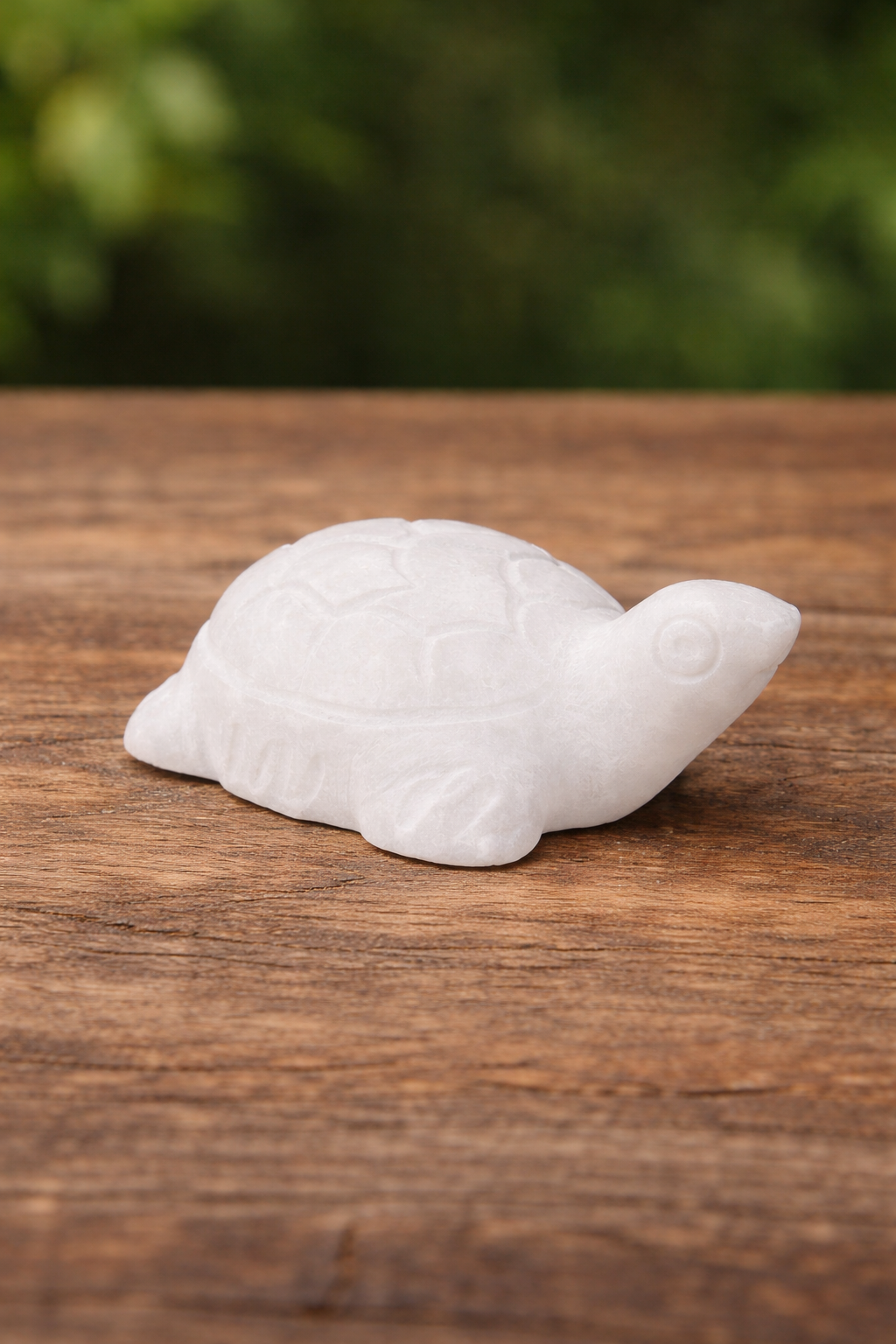 White Marble Mini Turtle Figurine