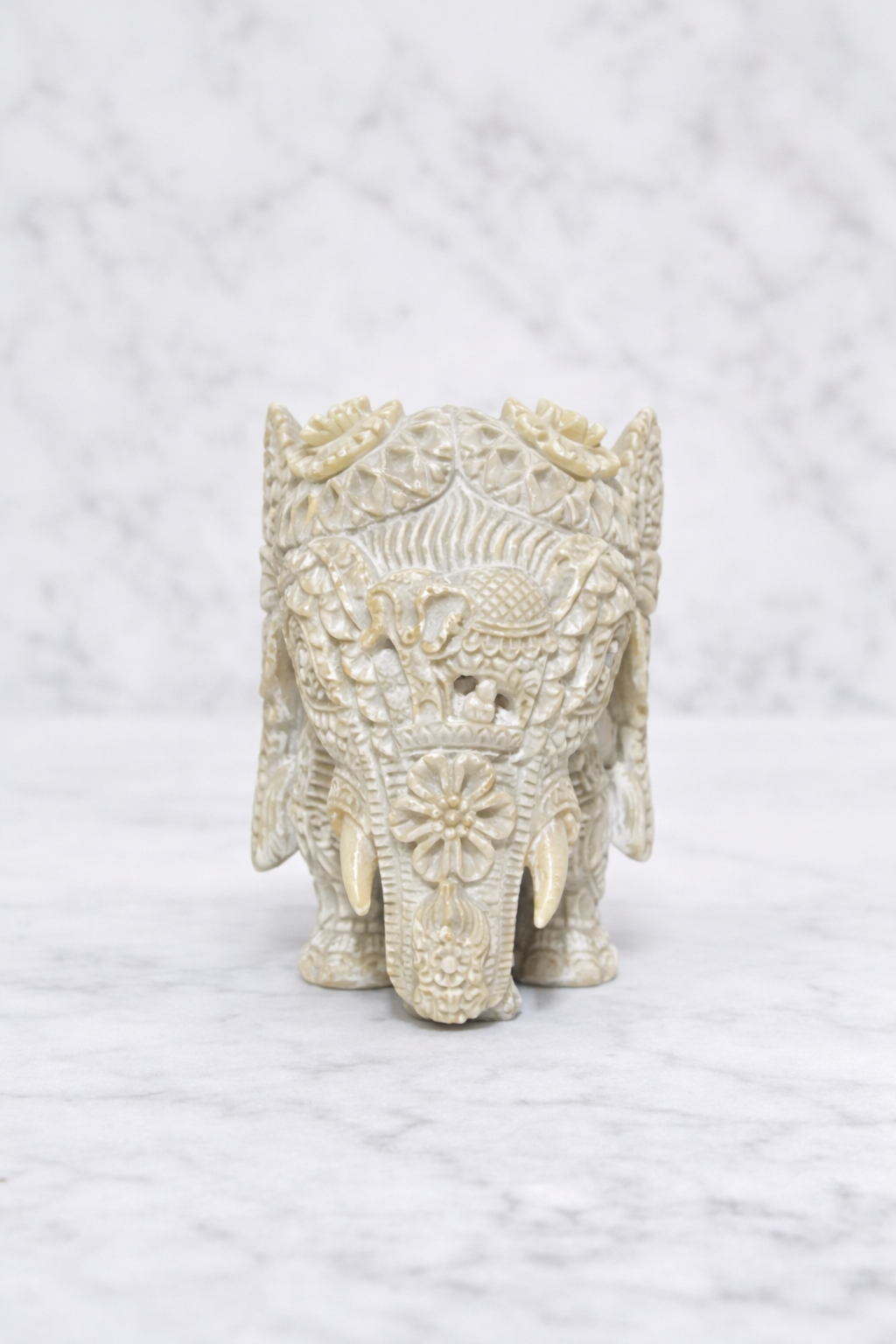 Soapstone Elephant Sculpture with Inner Elephant