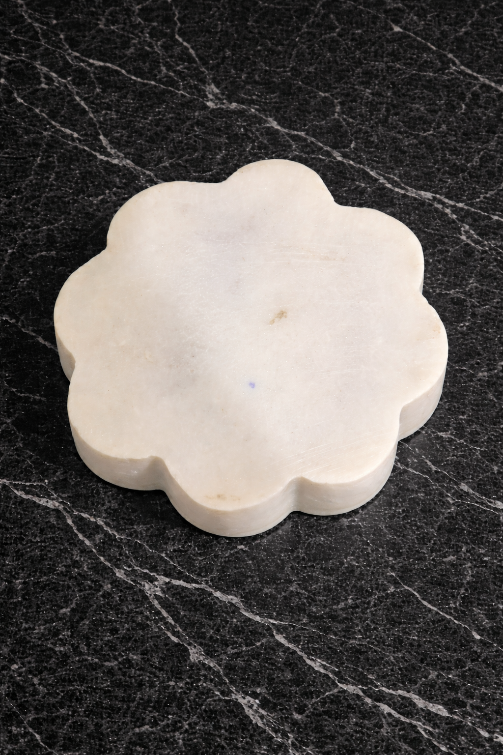 Natural stone lotus marble tealight holder without candle