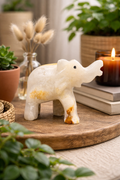 Onyx Elephant Decorative Figurine