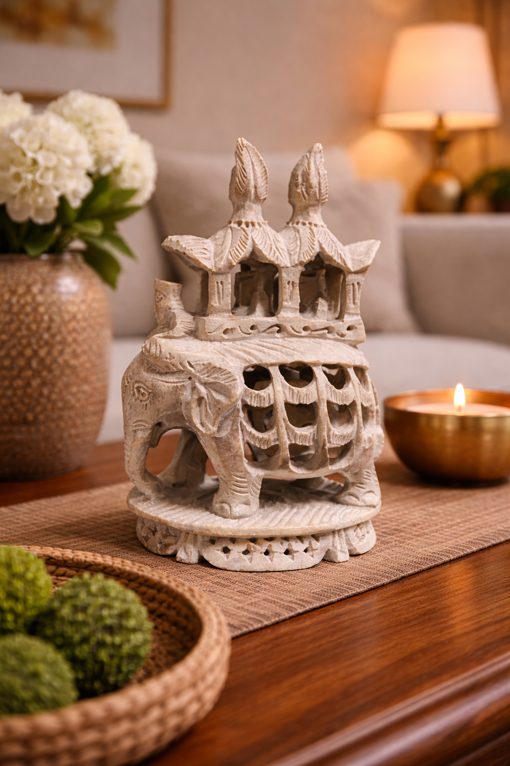 unique elephant statue gift nz handcrafted stone decor housewarming gift idea