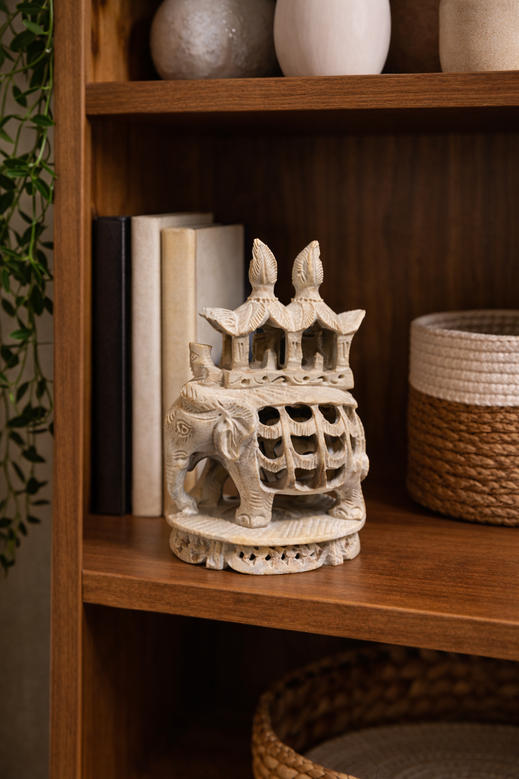 elephant statue symbol of wisdom good luck soapstone decor nz feng shui elephant sculpture home
