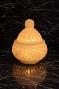 White Marble Elephant Candle Holder NZ