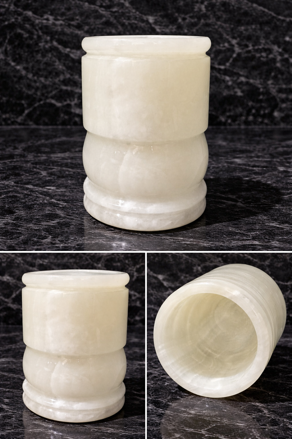 Handcrafted onyx multipurpose holder